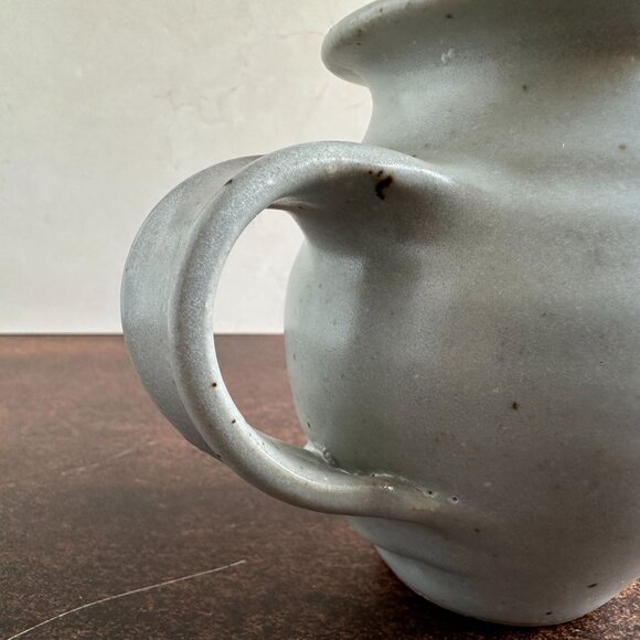 Mid Century Stoneware Pitcher Vase - Picture 15 of 16